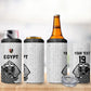 Custom World Football 2026 Egypt 4 in 1 Can Cooler Tumbler Pharaohs Hieroglyphs Pride White Version