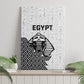 World Football 2026 Egypt Canvas Wall Art Pharaohs Hieroglyphs Pride White Version