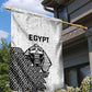 World Football 2026 Egypt Garden Flag Pharaohs Hieroglyphs Pride White Version