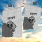 World Football 2026 Egypt Garden Flag Pharaohs Hieroglyphs Pride White Version