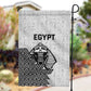 World Football 2026 Egypt Garden Flag Pharaohs Hieroglyphs Pride White Version