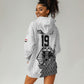 Custom World Football 2026 Egypt Hoodie Dress Pharaohs Hieroglyphs Pride White Version