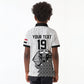 Custom World Football 2026 Egypt Kid Polo Shirt Pharaohs Hieroglyphs Pride White Version