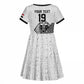 Custom World Football 2026 Egypt Kid Short Sleeve Dress Pharaohs Hieroglyphs Pride White Version