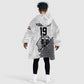 Custom World Football 2026 Egypt Kid Wearable Blanket Hoodie Pharaohs Hieroglyphs Pride White Version