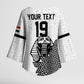 Custom World Football 2026 Egypt Kimono Sleeve Blouse Pharaohs Hieroglyphs Pride White Version