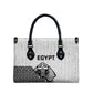 World Football 2026 Egypt Leather Bag Pharaohs Hieroglyphs Pride White Version