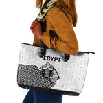 World Football 2026 Egypt Leather Tote Bag Pharaohs Hieroglyphs Pride White Version