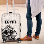 World Football 2026 Egypt Luggage Cover Pharaohs Hieroglyphs Pride White Version