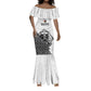 Custom World Football 2026 Egypt Mermaid Dress Pharaohs Hieroglyphs Pride White Version