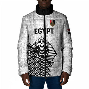 Custom World Football 2026 Egypt Padded Jacket Pharaohs Hieroglyphs Pride White Version