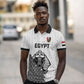 Custom World Football 2026 Egypt Polo Shirt Pharaohs Hieroglyphs Pride White Version
