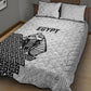 World Football 2026 Egypt Quilt Bed Set Pharaohs Hieroglyphs Pride White Version
