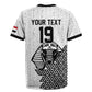 Custom World Football 2026 Egypt Rugby Jersey Pharaohs Hieroglyphs Pride White Version