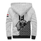 Custom World Football 2026 Egypt Sherpa Hoodie Pharaohs Hieroglyphs Pride White Version