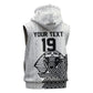 Custom World Football 2026 Egypt Sleeveless Hoodie Pharaohs Hieroglyphs Pride White Version