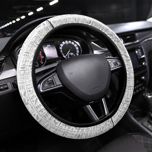 World Football 2026 Egypt Steering Wheel Cover Pharaohs Hieroglyphs Pride White Version