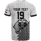 Custom World Football 2026 Egypt T shirt Pharaohs Hieroglyphs Pride White Version