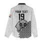Custom World Football 2026 Egypt Women Casual Shirt Pharaohs Hieroglyphs Pride White Version