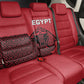 World Football 2026 Egypt Back Car Seat Cover Pharaohs Hieroglyphs Pride Red Version