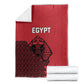 World Football 2026 Egypt Blanket Pharaohs Hieroglyphs Pride Red Version