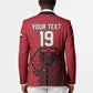 Custom World Football 2026 Egypt Blazer Pharaohs Hieroglyphs Pride Red Version