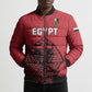 Custom World Football 2026 Egypt Bomber Puffer Jacket Pharaohs Hieroglyphs Pride Red Version