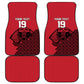 Custom World Football 2026 Egypt Car Mats Pharaohs Hieroglyphs Pride Red Version