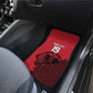 Custom World Football 2026 Egypt Car Mats Pharaohs Hieroglyphs Pride Red Version