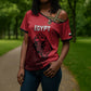Custom World Football 2026 Egypt Cross Shoulder Shirt Pharaohs Hieroglyphs Pride Red Version