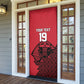 Custom World Football 2026 Egypt Door Cover Pharaohs Hieroglyphs Pride Red Version