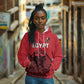 Custom World Football 2026 Egypt Hoodie Pharaohs Hieroglyphs Pride Red Version