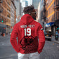 Custom World Football 2026 Egypt Hoodie Pharaohs Hieroglyphs Pride Red Version