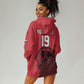 Custom World Football 2026 Egypt Hoodie Dress Pharaohs Hieroglyphs Pride Red Version