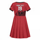 Custom World Football 2026 Egypt Kid Short Sleeve Dress Pharaohs Hieroglyphs Pride Red Version