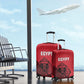 World Football 2026 Egypt Luggage Cover Pharaohs Hieroglyphs Pride Red Version