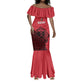 Custom World Football 2026 Egypt Mermaid Dress Pharaohs Hieroglyphs Pride Red Version