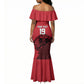 Custom World Football 2026 Egypt Mermaid Dress Pharaohs Hieroglyphs Pride Red Version