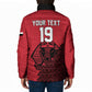 Custom World Football 2026 Egypt Padded Jacket Pharaohs Hieroglyphs Pride Red Version