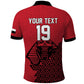 Custom World Football 2026 Egypt Polo Shirt Pharaohs Hieroglyphs Pride Red Version