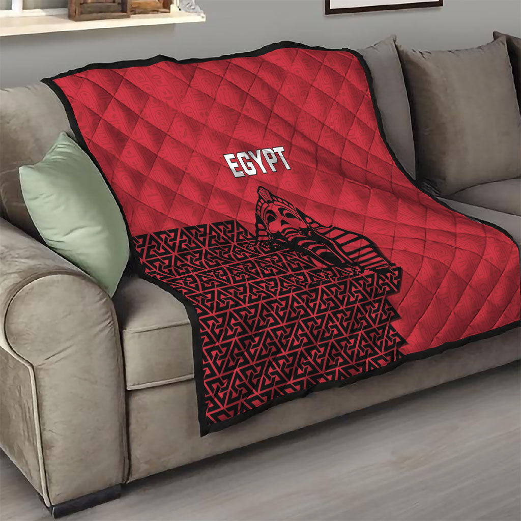 World Football 2026 Egypt Quilt Pharaohs Hieroglyphs Pride Red Version