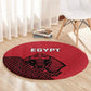 World Football 2026 Egypt Round Carpet Pharaohs Hieroglyphs Pride Red Version