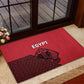 World Football 2026 Egypt Rubber Doormat Pharaohs Hieroglyphs Pride Red Version