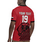 Custom World Football 2026 Egypt Rugby Jersey Pharaohs Hieroglyphs Pride Red Version