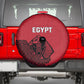 World Football 2026 Egypt Spare Tire Cover Pharaohs Hieroglyphs Pride Red Version