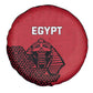 World Football 2026 Egypt Spare Tire Cover Pharaohs Hieroglyphs Pride Red Version