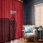 World Football 2026 Egypt Window Curtain Pharaohs Hieroglyphs Pride Red Version
