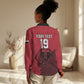 Custom World Football 2026 Egypt Women Casual Shirt Pharaohs Hieroglyphs Pride Red Version