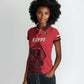 Custom World Football 2026 Egypt Women Polo Shirt Pharaohs Hieroglyphs Pride Red Version
