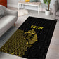 World Football 2026 Egypt Area Rug Pharaohs Hieroglyphs Pride Black Version